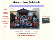 Tablet Screenshot of grundschule-daisbach.de